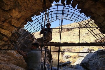 مرمت پل تاریخی سلطان بوکان با کمک علاقه‌مندان میراث‌فرهنگی
