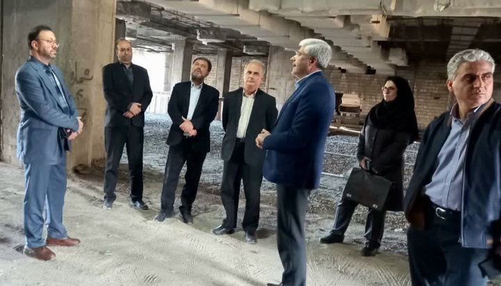 بازدید معاون حراست سازمان برنامه و بودجه کشور از روند پیشرفت فیزیکی پروژه موزه بزرگ اراک