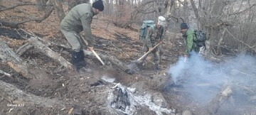 آتش‌سوزی پارک ملی گلستان مهار شد