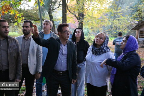بازدید فعالان گردشگری روسیه از باغ گیاه‌شناسی نوشهر