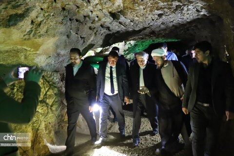 بازدید وزیر میراث‌فرهنگی، گردشگری و صنایع‌دستی از غار کتله خور