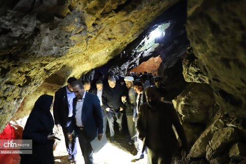 بازدید وزیر میراث‌فرهنگی، گردشگری و صنایع‌دستی از غار کتله خور