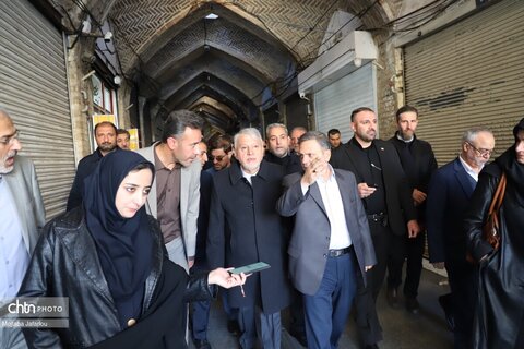 بازدید وزیر میراث‌فرهنگی گردشگری و صنایع‌دستی از سبزه میدان زنجان