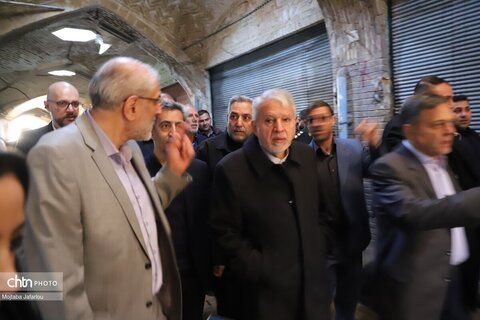 بازدید وزیر میراث‌فرهنگی گردشگری و صنایع‌دستی از سبزه میدان زنجان