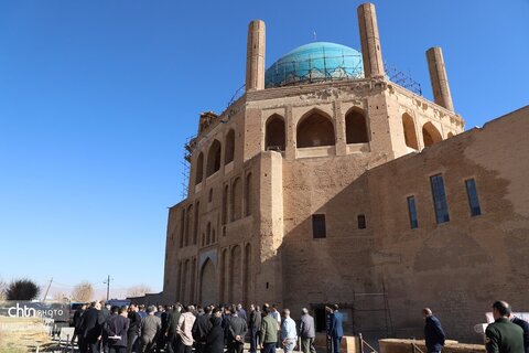 بازدید وزیر میراث‌فرهنگی از پایگاه میراث جهانی گنبدسلطانیه