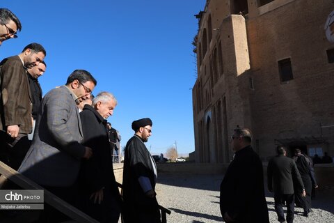 بازدید وزیر میراث‌فرهنگی از پایگاه میراث جهانی گنبدسلطانیه