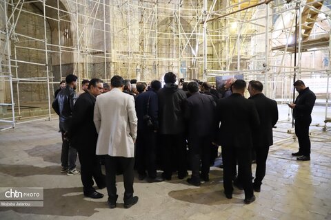 بازدید وزیر میراث‌فرهنگی از پایگاه میراث جهانی گنبدسلطانیه