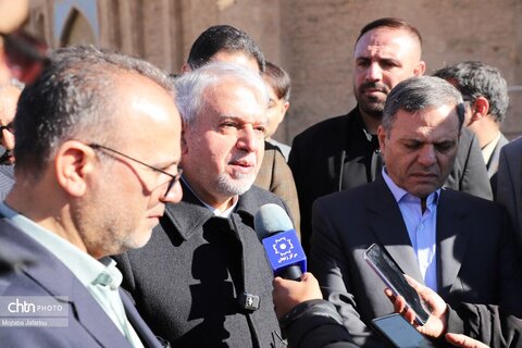 بازدید وزیر میراث‌فرهنگی از پایگاه میراث جهانی گنبدسلطانیه