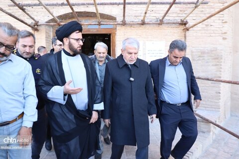 بازدید وزیر میراث‌فرهنگی از پایگاه میراث جهانی گنبدسلطانیه