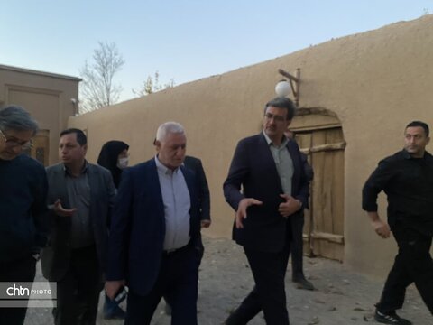 بازدید برزین ضرغامی مدیر عامل صندوق احیا و بهره برداری از اماکن تاریخی و فرهنگی و هیئت همراه از مجموعه میراث جهانی باغ پهلوانپور و سوییت های اقامتی مجموعه