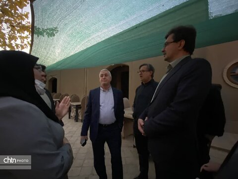 بازدید برزین ضرغامی مدیر عامل صندوق احیا و بهره برداری از اماکن تاریخی و فرهنگی و هیئت همراه از مجموعه میراث جهانی باغ پهلوانپور و سوییت های اقامتی مجموعه