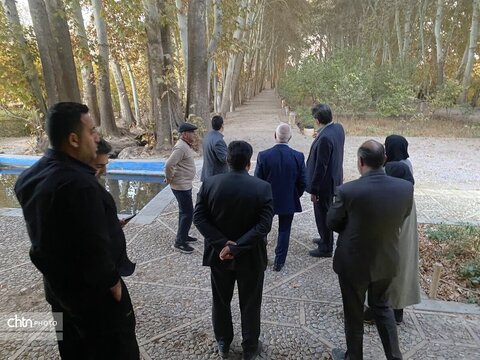 بازدید برزین ضرغامی مدیر عامل صندوق احیا و بهره برداری از اماکن تاریخی و فرهنگی و هیئت همراه از مجموعه میراث جهانی باغ پهلوانپور و سوییت های اقامتی مجموعه