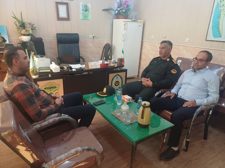 برگزاری نشست مشترک فرمانده یگان حفاظت میراث‌فرهنگی استان بوشهر با پلیس آگاهی شهرستان تنگستان