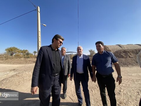 بازدید برزین ضرغامی مدیر عامل صندوق احیا و بهره برداری از اماکن تاریخی و فرهنگی و هیئت همراه از مجموعه حجت آباد وزیر