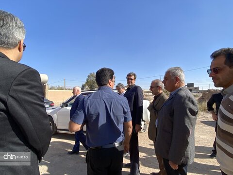 بازدید برزین ضرغامی مدیر عامل صندوق احیا و بهره برداری از اماکن تاریخی و فرهنگی و هیئت همراه از مجموعه حجت آباد وزیر