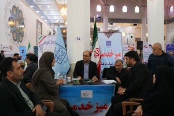 برگزاری میز خدمت جهادی اداره‌کل میراث‌فرهنگی، گردشگری و صنایع‌دستی گیلان در هفته بسیج