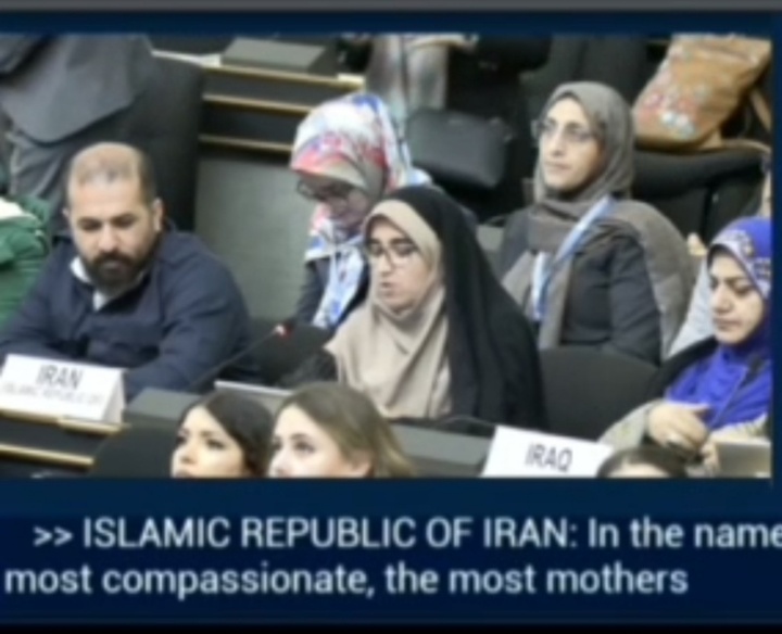 سخنرانی سارا فلاحی در هجدهمین نشست اقلیت‌های شورای حقوق بشر/ ایران زادگاه حقوق بشر جهان است