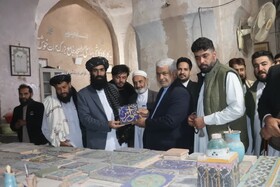 بازدید مدیر کل میراث فرهنگی گردشگری وصنایع دستی خراسان رضوی از اماکن تاریخی و کارگاه های هنر دستی  شهرهرات افغانستان