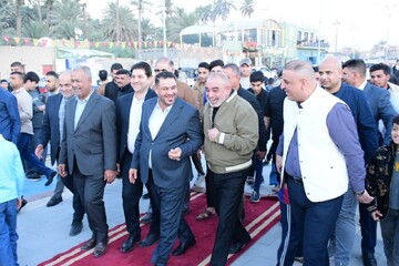 بازدید مقام‌های ارشد استان واسط عراق از نهمین نمایشگاه صنایع‌دستی ایلام در شهر الحی