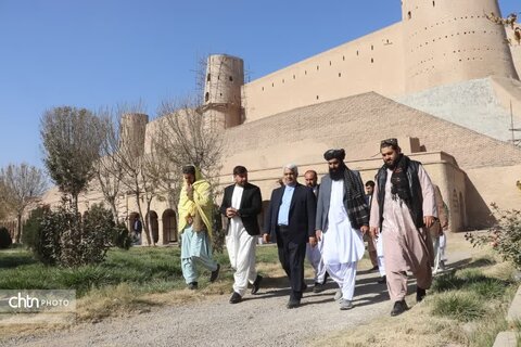 بازدید مدیر کل میراث فرهنگی گردشگری وصنایع دستی خراسان رضوی از اماکن تاریخی و کارگاه های هنر دستی  شهرهرات افغانستان