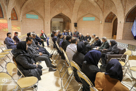 نشست صمیمی معاون توسعه مدیریت و منابع وزارت میراث‌فرهنگی با کارکنان اداره کل میراث‌فرهنگی استان اردبیل