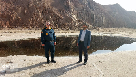 بازدید فرمانده یگان حفاظت میراث‌فرهنگی قم از آثار تاریخی جعفرآباد