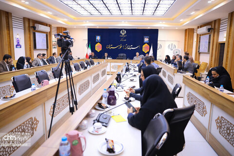 نشست ویژه جشنواره بین‌المللی چندرسانه‌ای میراث‌فرهنگی در استانداری خوزستان