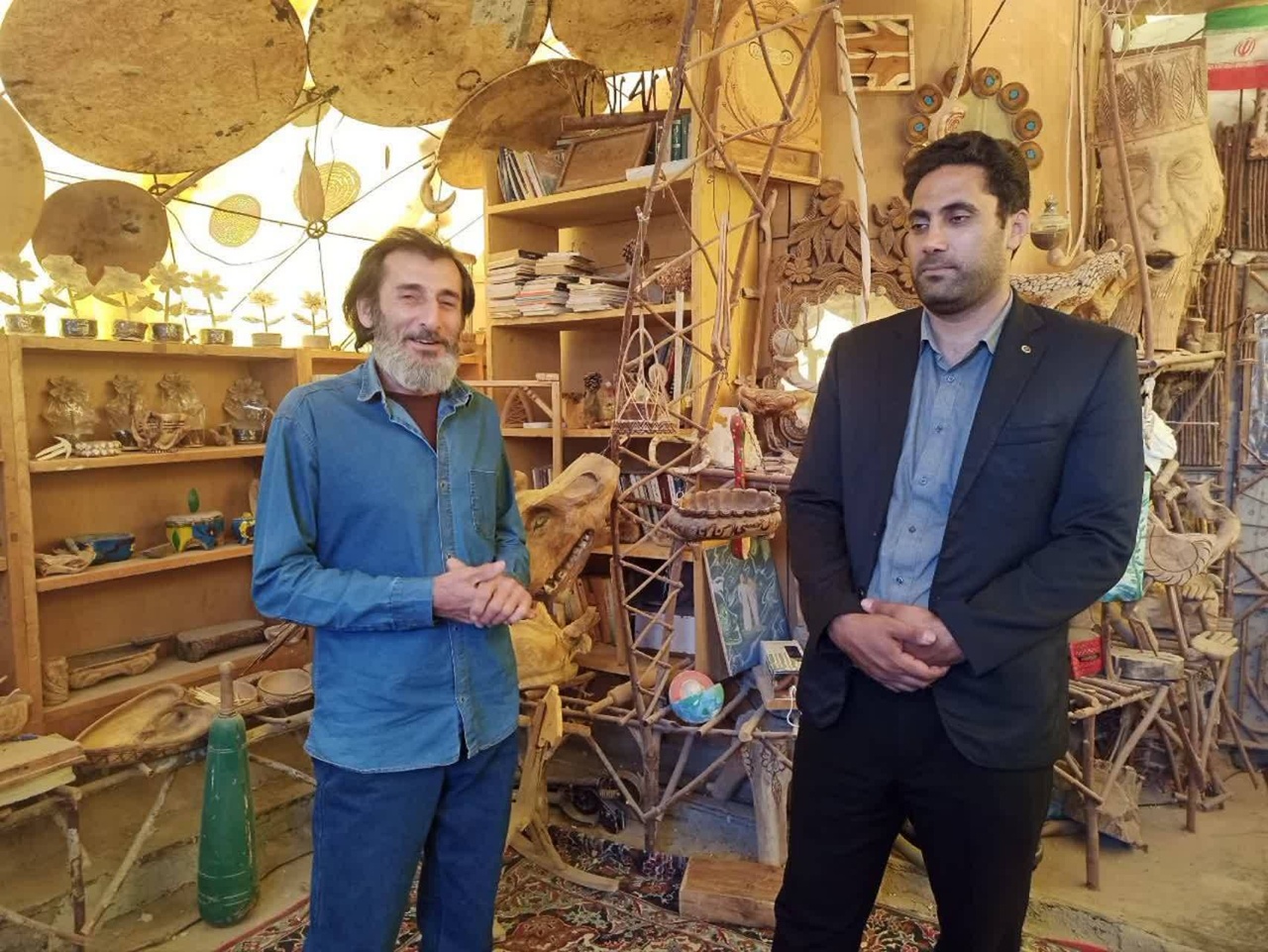 بازدید رئیس اداره میراث‌فرهنگی پیشوا از کارگاه صنایع‌دستی روستای سعیدآباد