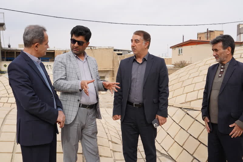 بازدید مدیرکل میراث‌فرهنگی همدان از حمام تاریخی جورقان