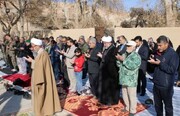 نماز طلب باران در مجموعه تاریخی گردشگری چشمه‌علی دامغان اقامه شد