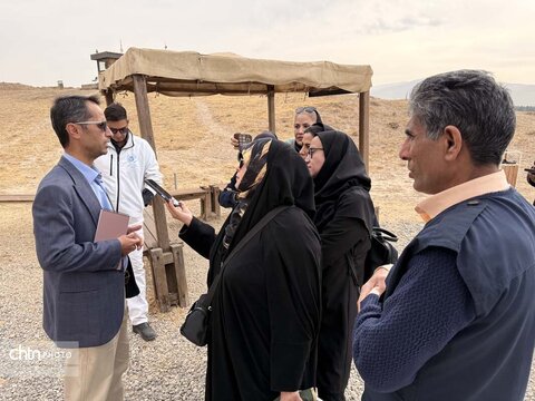 خبرنگاران در تخت جمشید