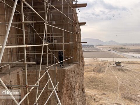 خبرنگاران در تخت جمشید