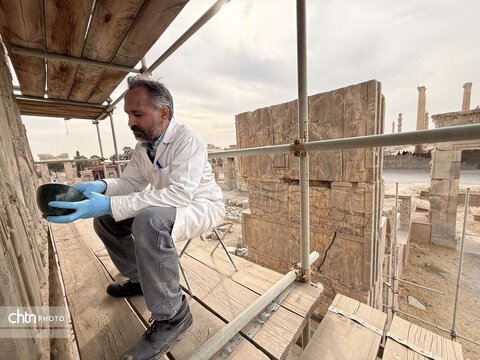 خبرنگاران در تخت جمشید