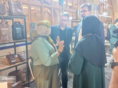 بازدید معاون صنایع‌دستی وزارت از نمایشگاه صنایع‌دستی دارای بسته‌بندی و هدایای سازمانی