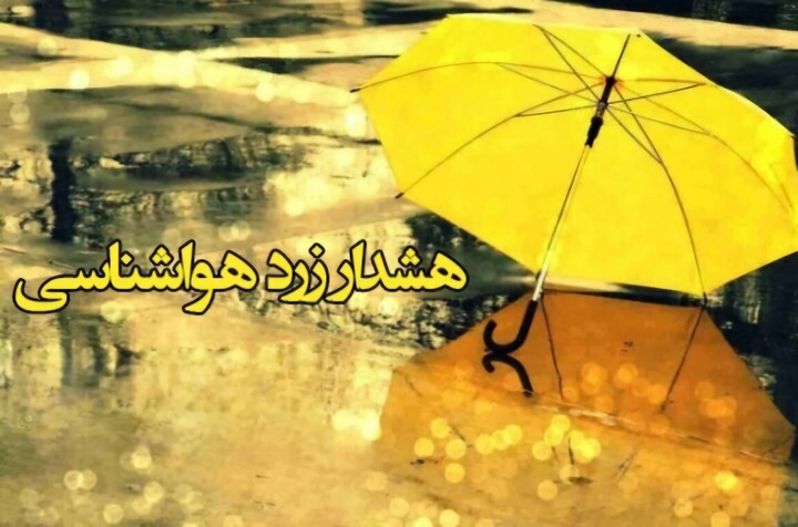 هشدار سطح زرد در استان بوشهر صادر شد