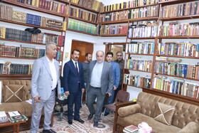 بازدید هیئت اعزامی استان ایلام از دفتر نماینده آیت‌الله سیستانی در استان واسط شهر النعمانیه