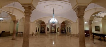 رونمایی از مرمت نگاره محمد علیشاه موجود در کاخ گلستان