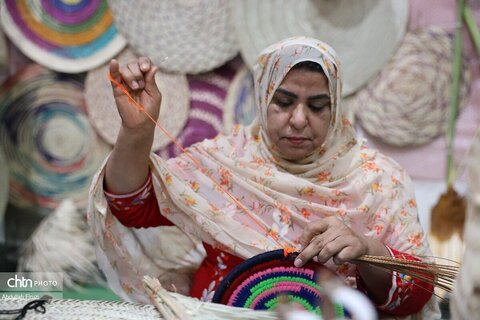 اولین نمایشگاه صنایع دستی حصیری وابسته به نخل جنوب کشور