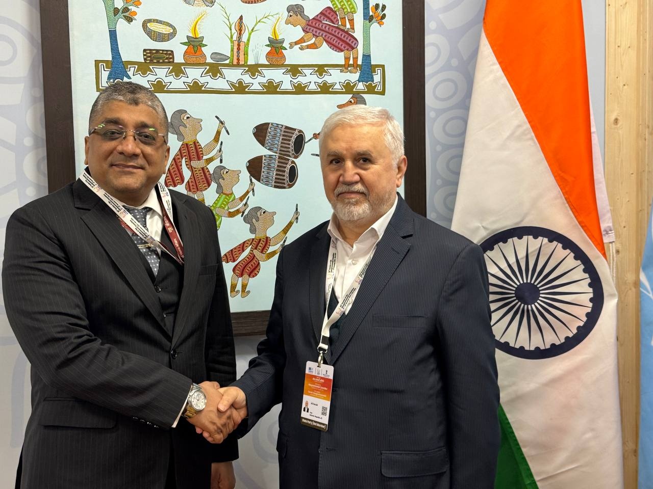 دیدار قائم‌مقام وزیر میراث‌فرهنگی با سفیر هند و رئیس اجلاس دهلی در حاشیه اجلاس یونسکو