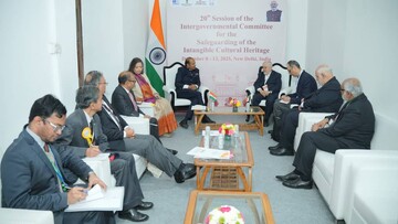 دیدار علی دارابی با معاون وزیر فرهنگ هند/ تقویت همکاری‌های مشترک در حوزه میراث‌فرهنگی