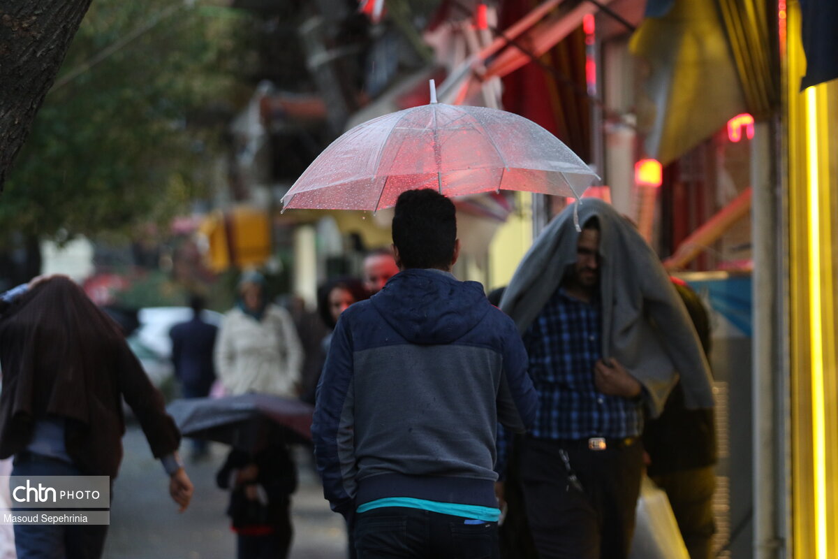 بارش باران در تبریز