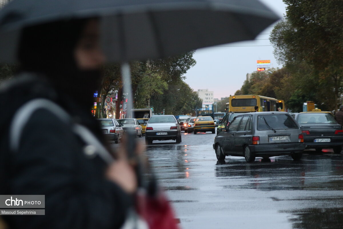 بارش باران در تبریز