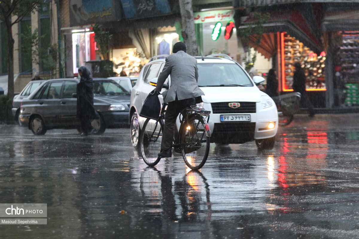 بارش باران در تبریز