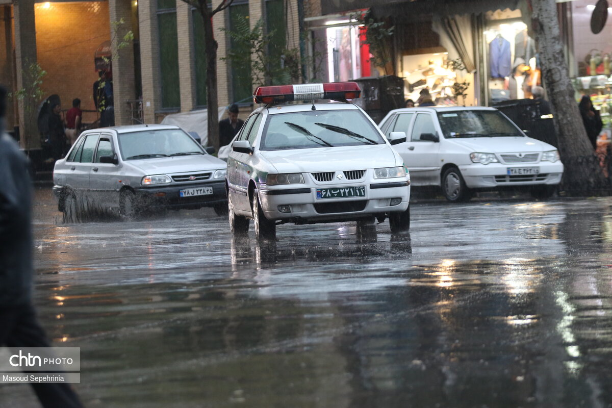 بارش باران در تبریز