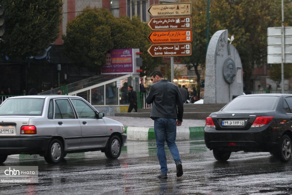 بارش باران در تبریز