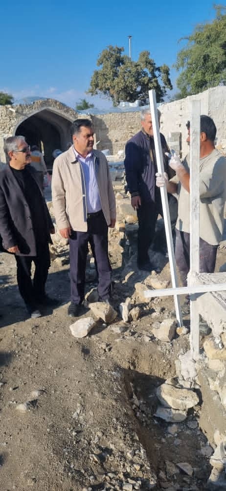 بازدید میدانی مدیرکل میراث‌فرهنگی کهگیلویه و بویراحمد از روند مرمت بازارچه بافت تاریخی دهدشت