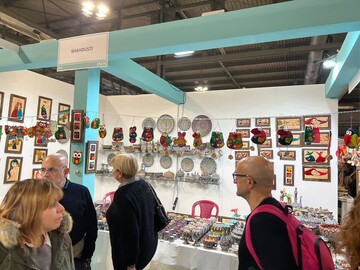 حضور بانوان همدانی در نمایشگاه آرتیجیانا ایتالیا