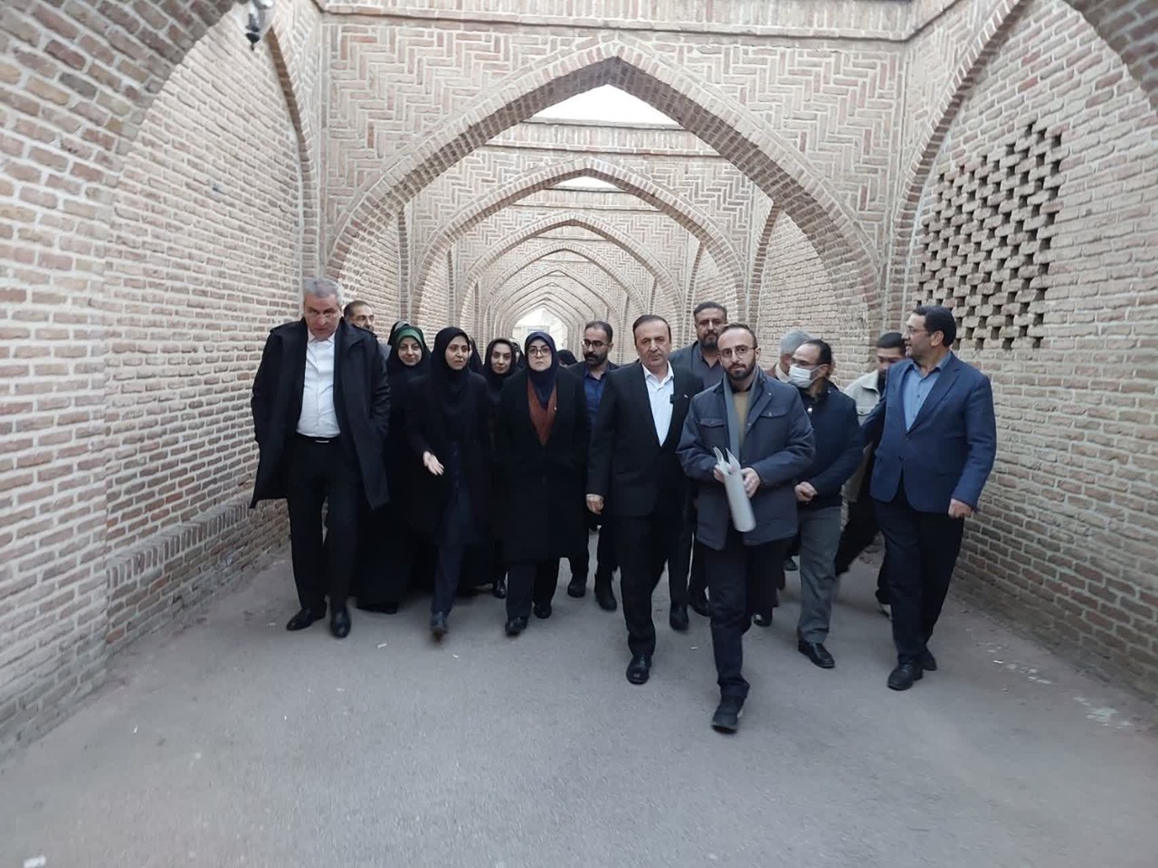 بازدید سخنگوی دولت از کاروانسرای جهانی سعدالسلطنه قزوین