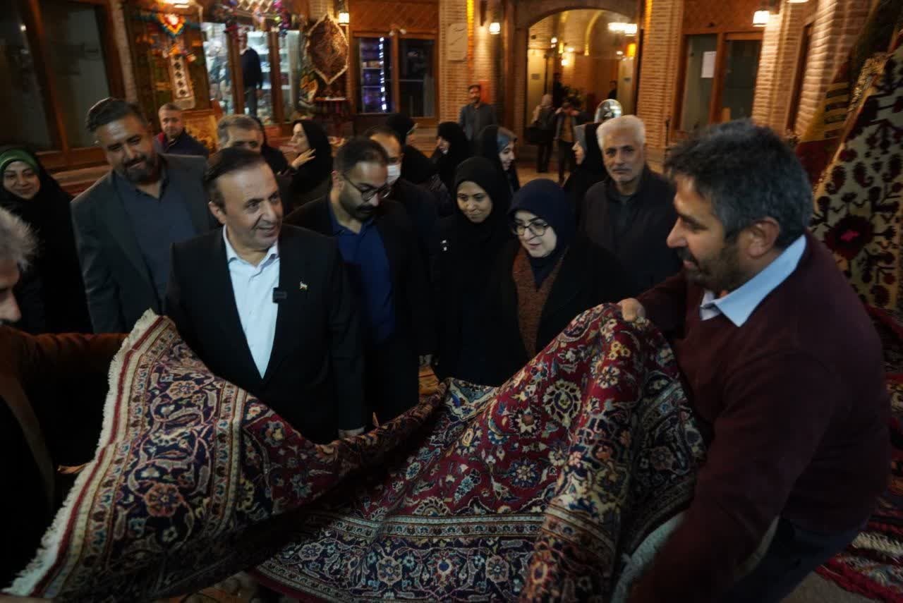 بازدید سخنگوی دولت از کاروانسرای جهانی سعدالسلطنه قزوین