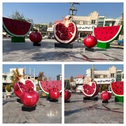 شهرداری پیشوا با نصب المان‌های یلدایی به استقبال بلندترین شب سال رفت